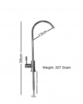 WELLON Imported Ro Faucet tap for Undersink for All Ro Water purifiers, Stainless Steel Kitchen Sink Faucet Tap with Chrome Finish for RO Drinking Water Filter